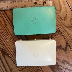 Vintage Plastic Travel Soap Cases / Set of 2